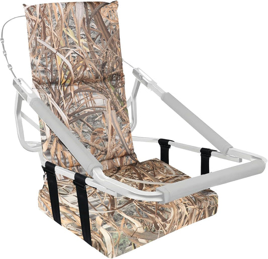 Tree Stand Seat,Adjustable Tree Stand Seat Cushion for Hunting,Extra Thick Comfortable Layer Double Sponge Universal Treestand Cushion Fits Climber Deer Tree Stands